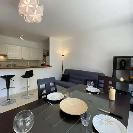 3p Avec Terrasse Et Garage, A 10min Des Plages De Juan-les-pins - Fr-1-252-171 Apartmán